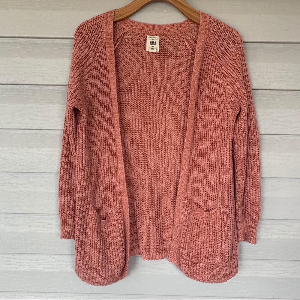 Billabong Pink Cardigan Small